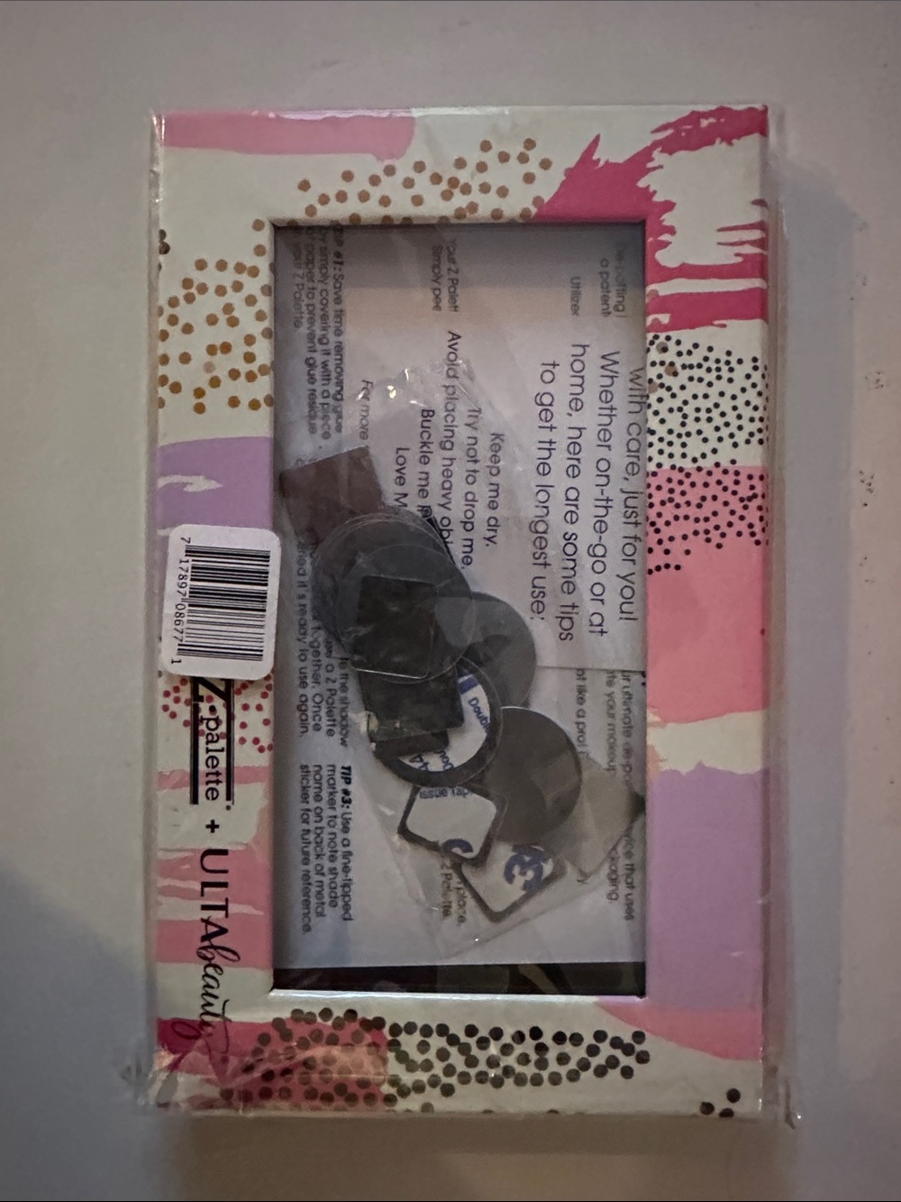 Ulta Beauty Z Palette Pink Purple White & Gold Magnetic Makeup Palette